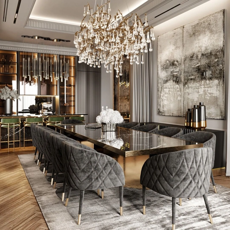 Luxury Villa Dining Room Design UAE
