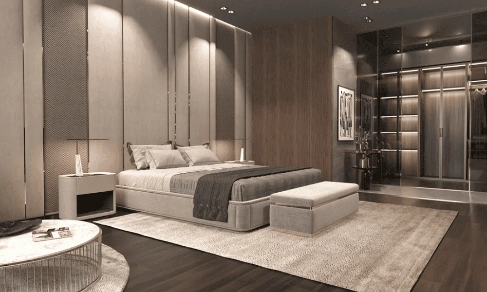 Modern bedroom renovation Dubai