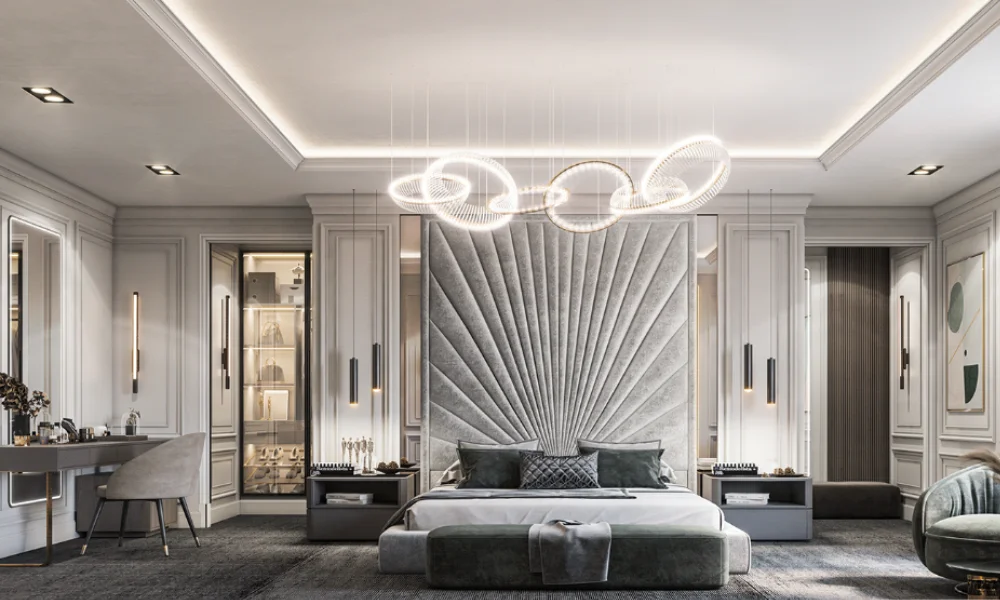 Luxury bedroom design Dubai