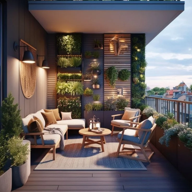 luxury balcony decor