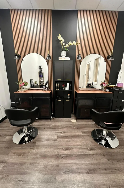 Elegant salon design Dubai