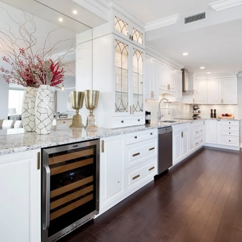 Modern kitchen appliances setup