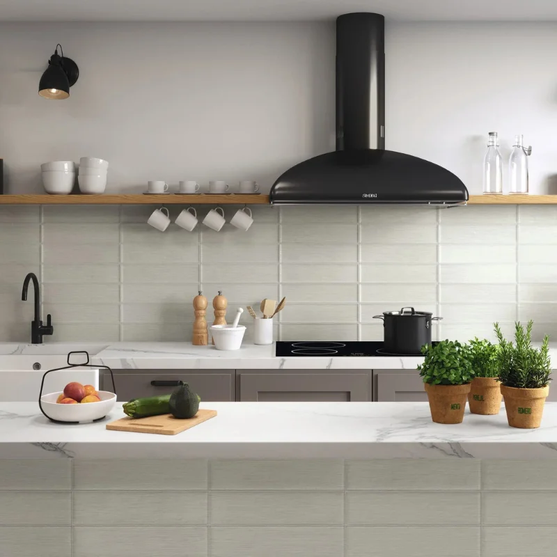 Trendy kitchen backsplash