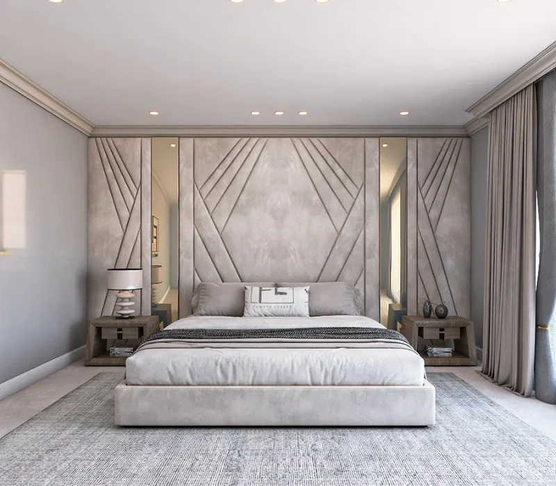 Luxury bedroom design Dubai
