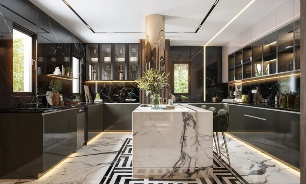 Luxury kitchen interior Dubai