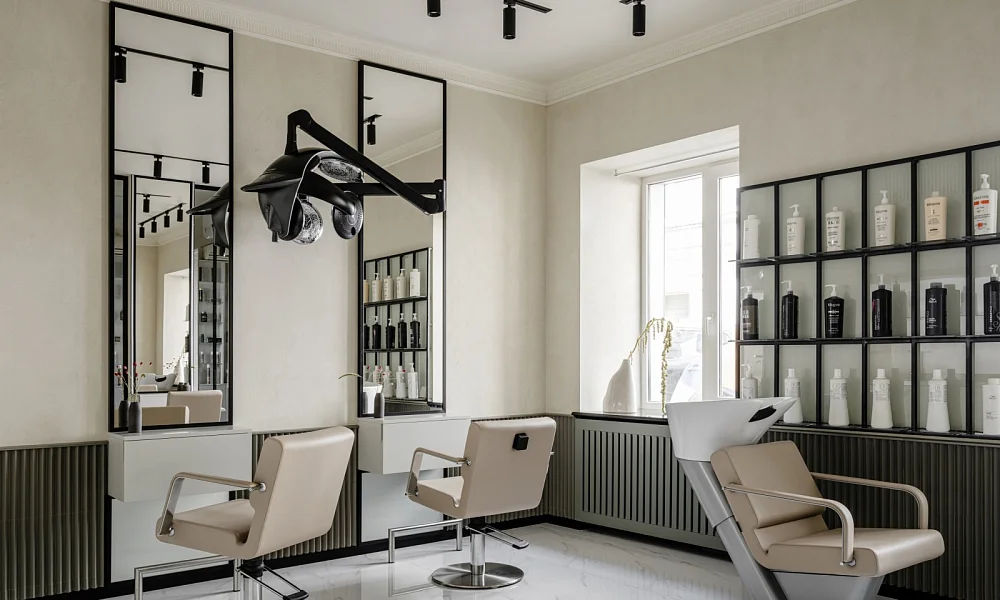 Luxury salon interior Dubai