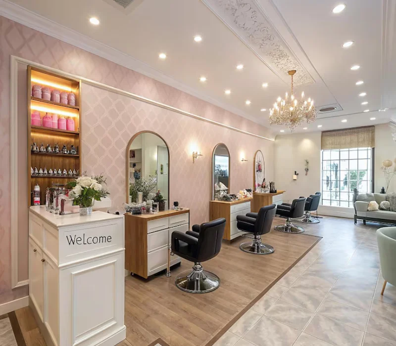 Luxury salon design Dubai