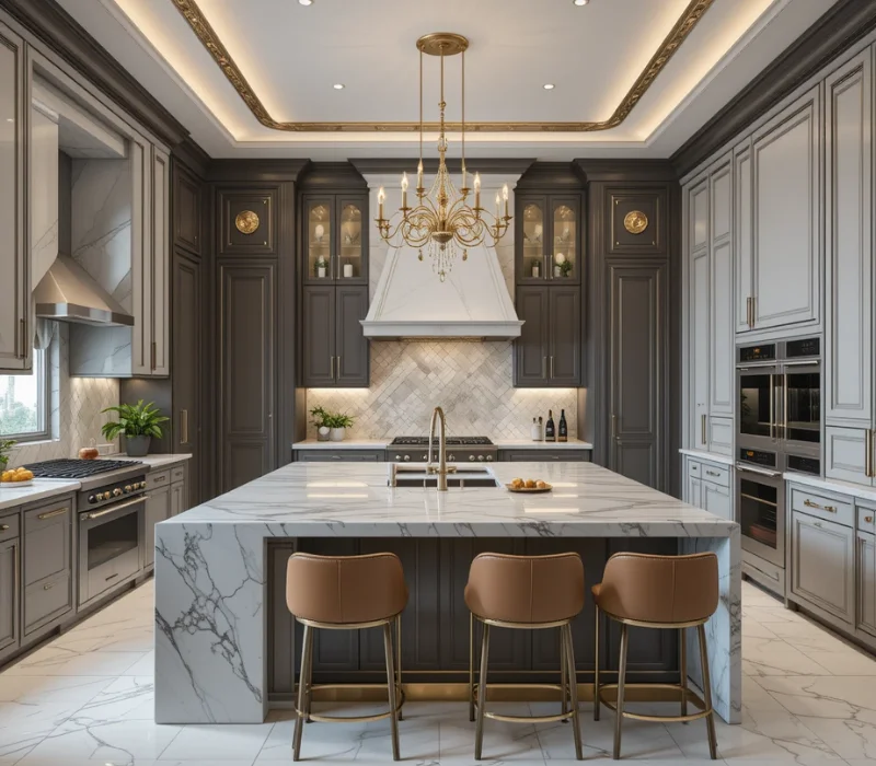 Contemporary kitchen design Dubai