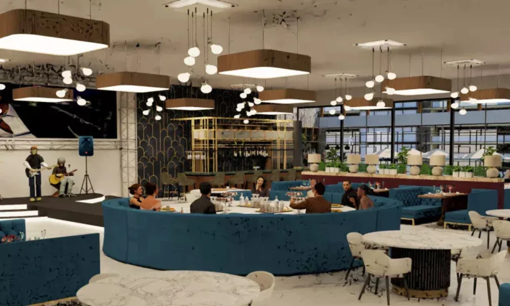 Modern restaurant interior design Dubai