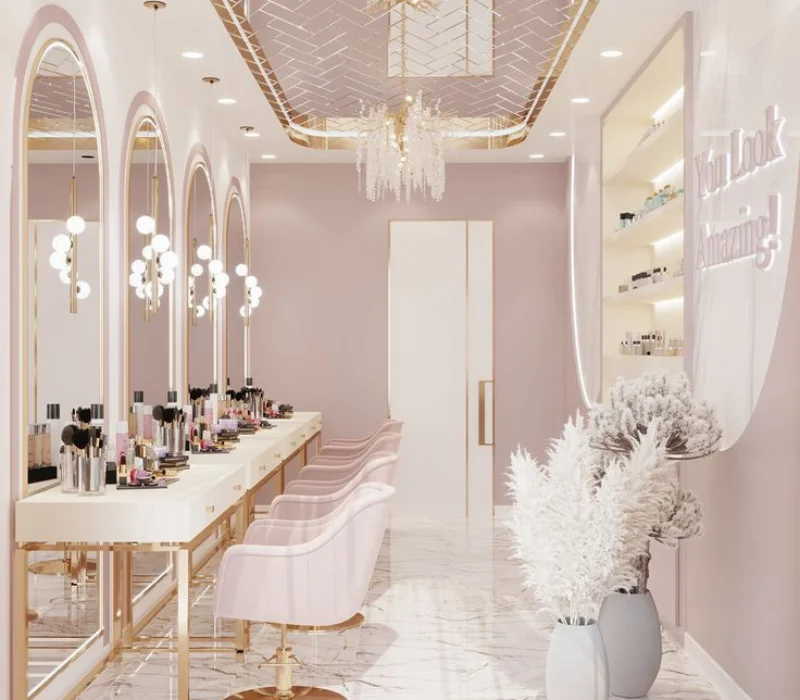 Modern salon interior Dubai