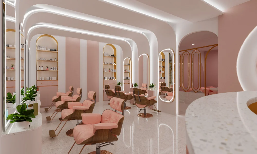 Salon interior project Dubai