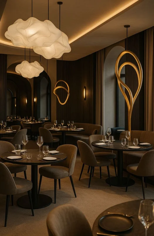 Modern restaurant interior design Dubai