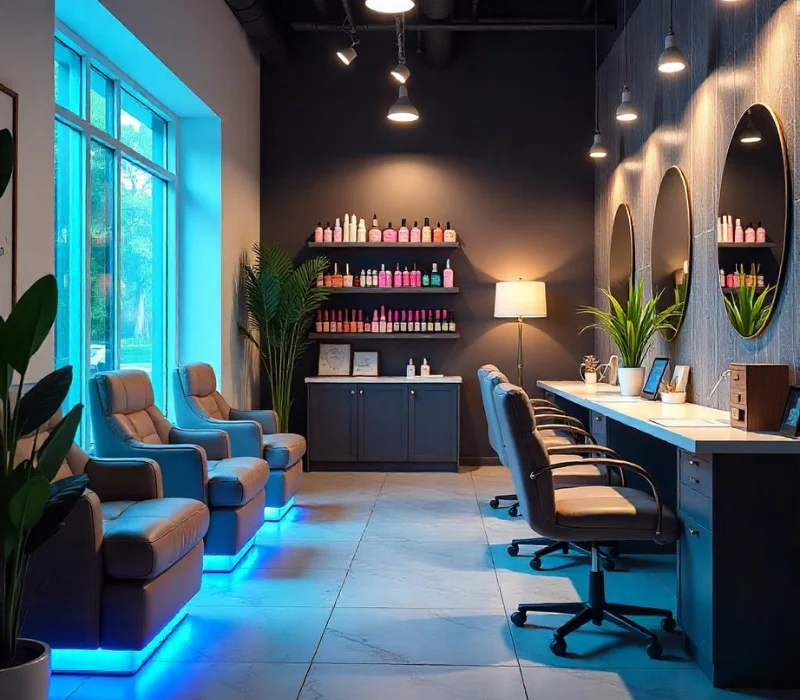 Professional salon interior design Dubai