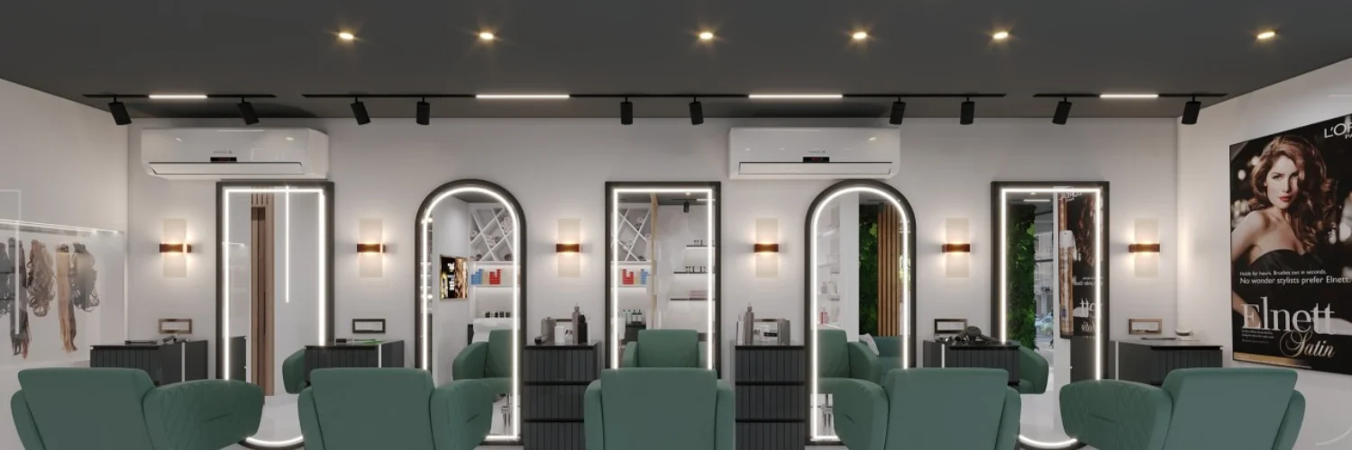 Professional salon interior design Dubai