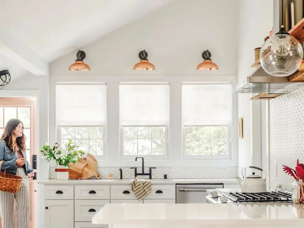 Elegant kitchen window treatments