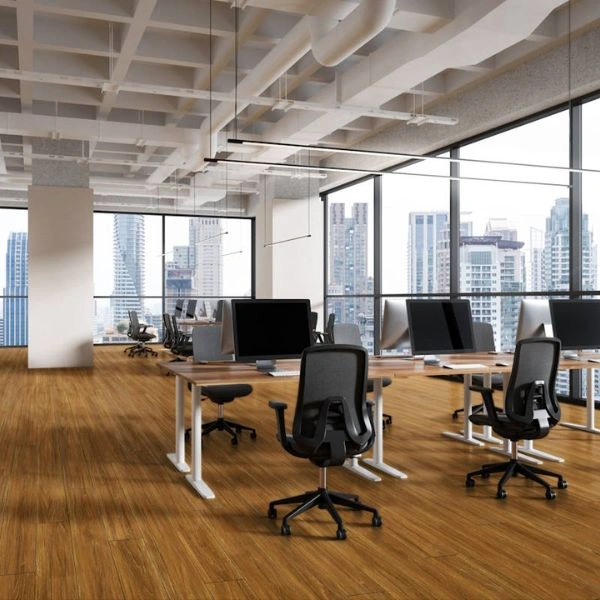 Durable laminate flooring for modern office spaces.