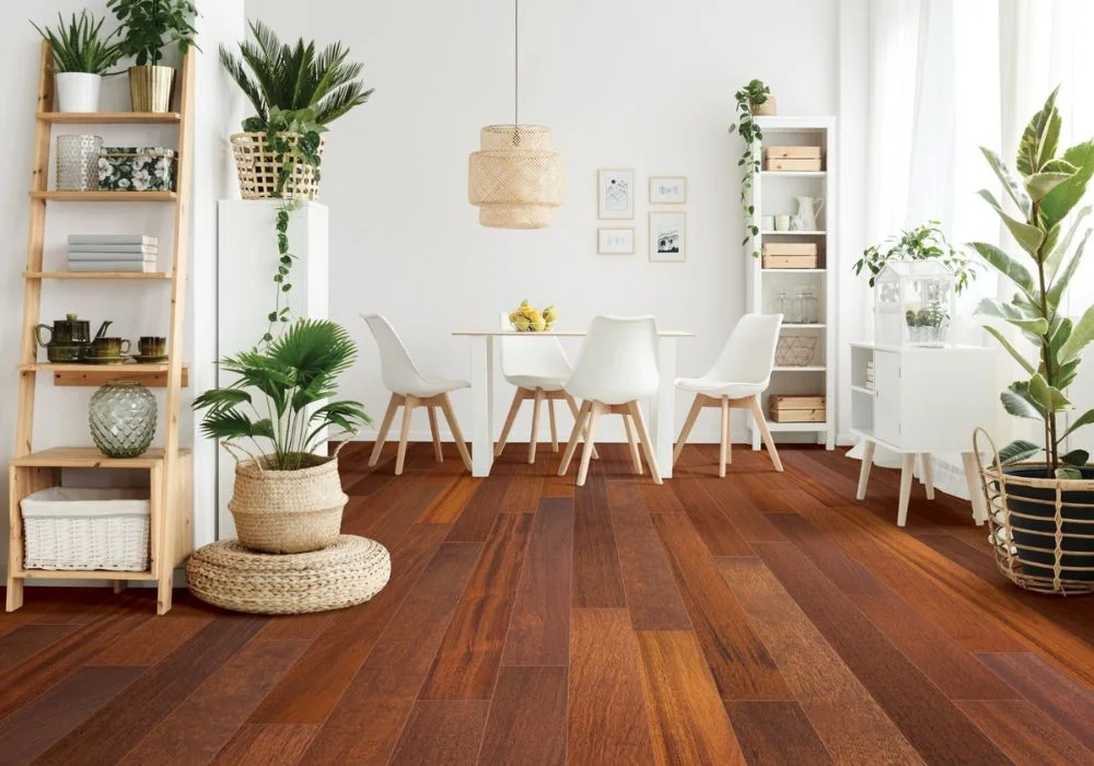 Luxury polished wooden flooring for large villas.