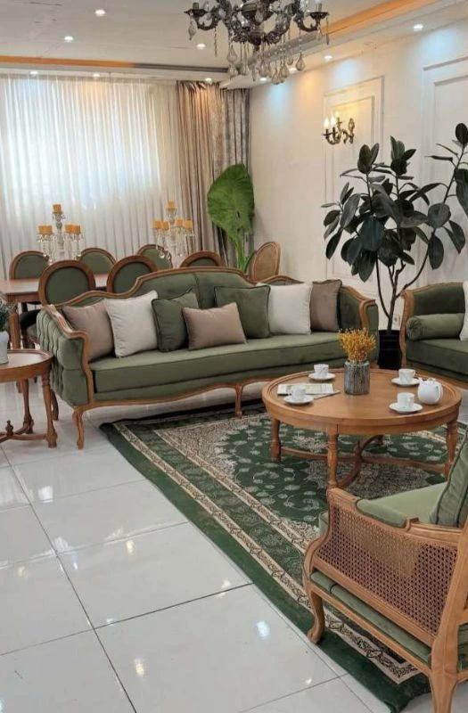 Elegant Green Custom Sofa Set Dubai