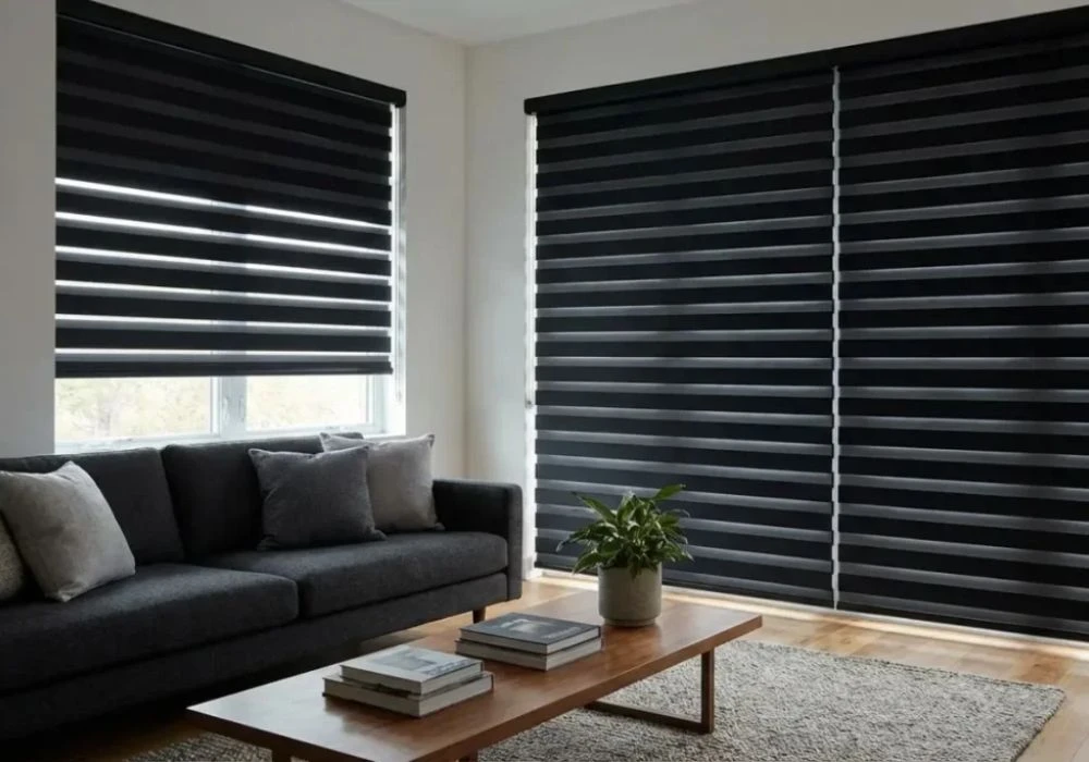 Modern zebra blinds for light control in Dubai.