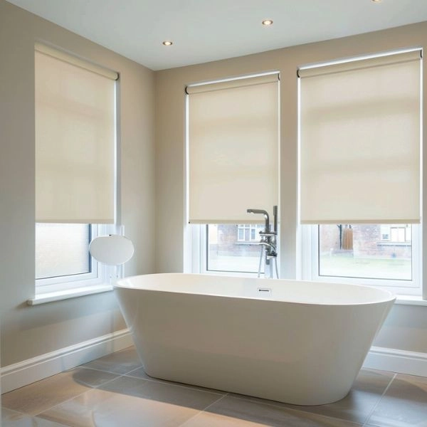 Privacy window blinds for modern bathrooms in Dubai.